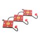 Red Yellow Floral Tiles Hook